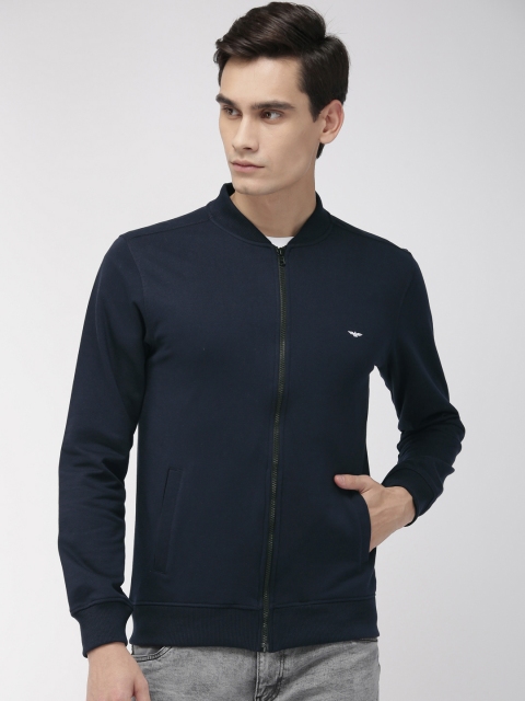 

Park Avenue Men Navy Blue Solid Slim Fit Sweatshirt