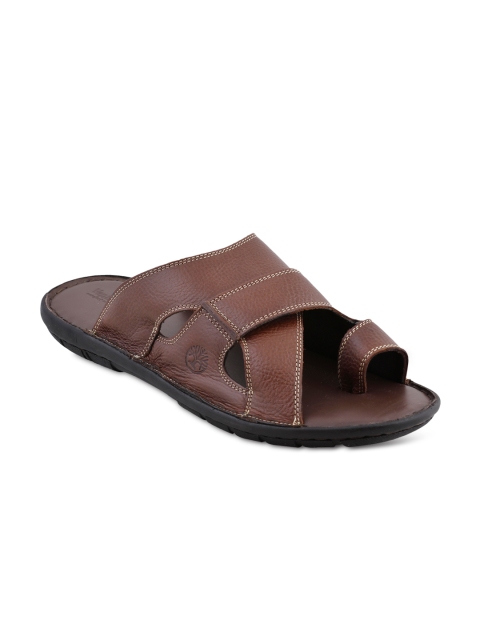 

Ventoland Men Brown Leather Sandals