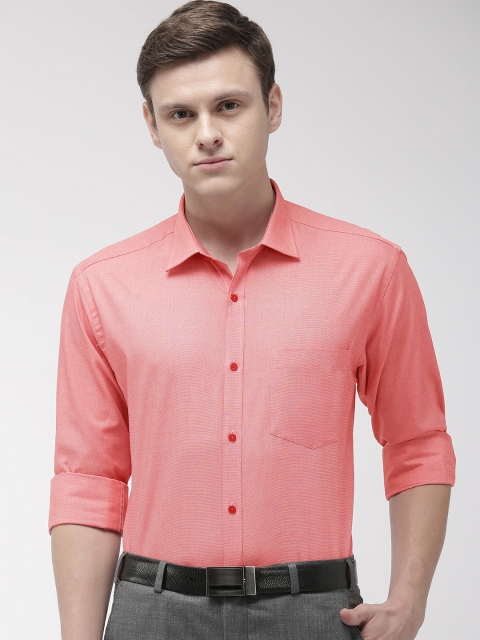 

Park Avenue Men Red Slim Fit Solid Formal Shirt