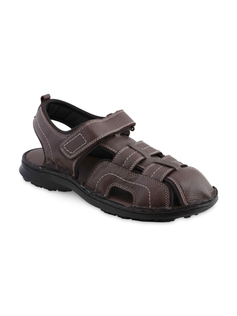 

Ventoland Men Brown Leather Sandals