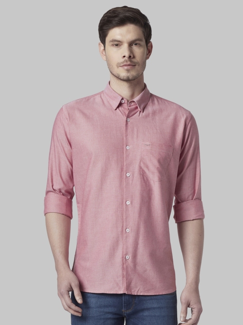

Park Avenue Men Red Slim Fit Solid Casual Shirt