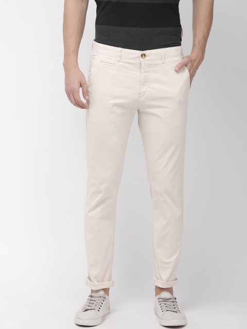 

Park Avenue Men Beige Neo Slim Fit Solid Chinos