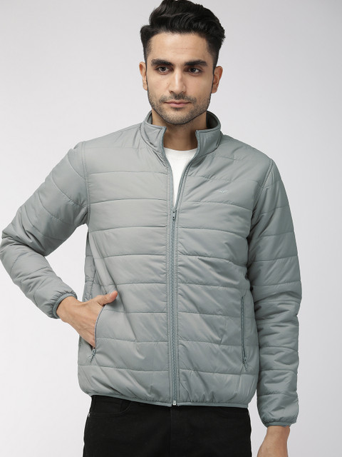 

Park Avenue Men Grey Slim Fit Solid Puffer Jacket