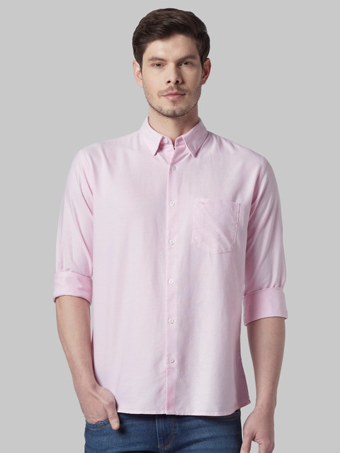 

Park Avenue Men Pink Slim Fit Solid Casual Shirt