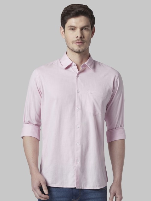 

Park Avenue Men Red Slim Fit Solid Casual Shirt