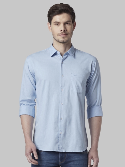 

Park Avenue Men Blue Slim Fit Solid Casual Shirt