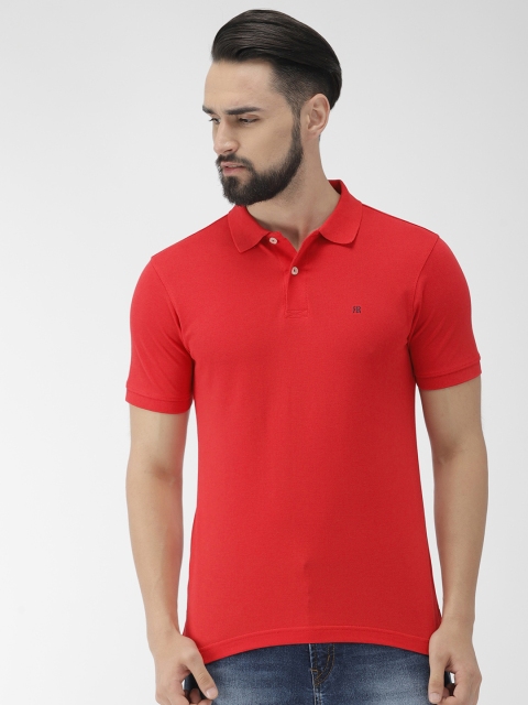 

Raymond Men Red Solid Scoop Neck T-shirt