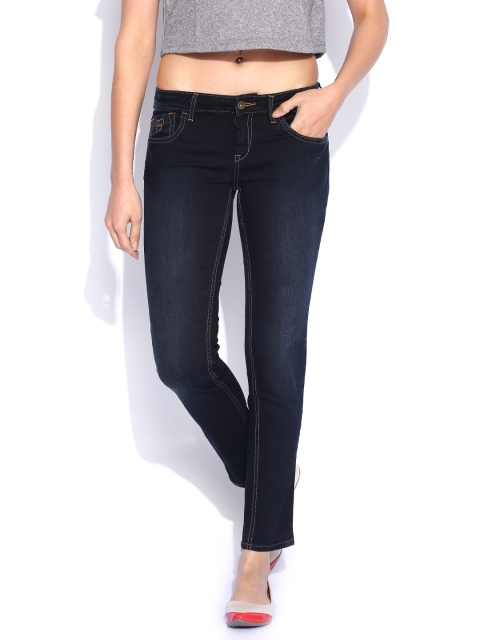 

Flying Machine Women Navy Veronica Skinny Fit Jeans, Navy blue