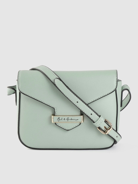 

Mast & Harbour Mint Green Solid Sling Bag