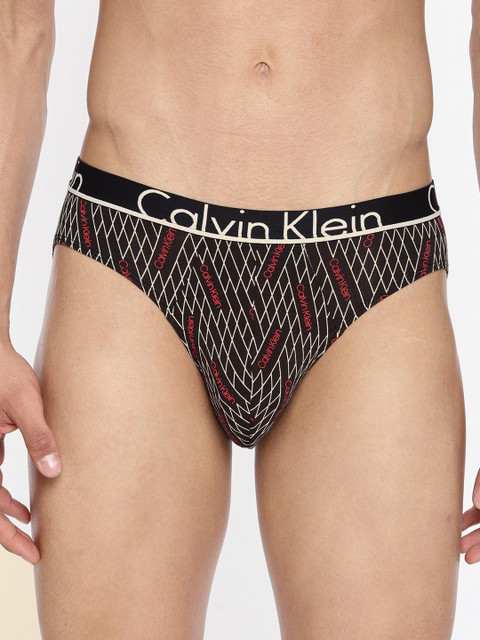 

Calvin Klein Underwear Men Black & Red Printed Briefs NU86378GJ