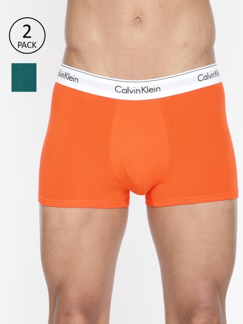 

Calvin Klein Underwear Men Pack of 2 Trunks NB1086GWV, Orange