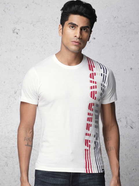 

Ecko Unltd Men White Printed Round Neck T-shirt