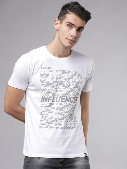

Ecko Unltd Men White Printed Round Neck T-shirt