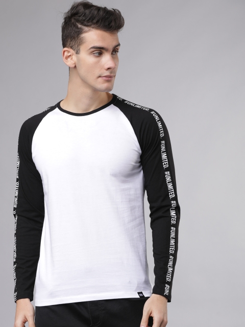 

Ecko Unltd Men White & Black Solid Round Neck T-shirt