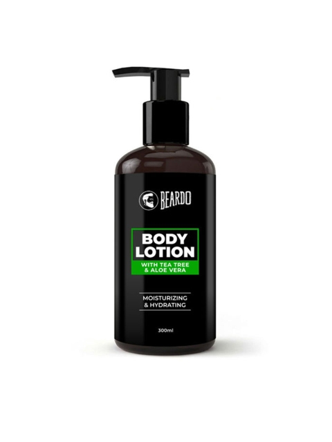 

BEARDO Men Aloe Vera & Tea Tree Body Lotion 300 ml, Transparent