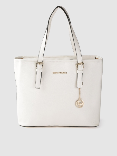 

Lino Perros White Solid Shoulder Bag