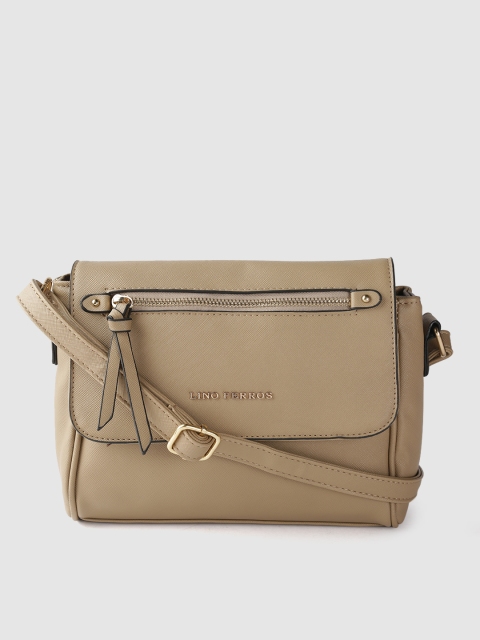 

Lino Perros Beige Solid Sling Bag
