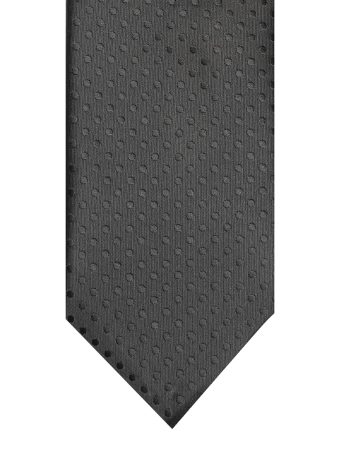 

Lino Perros Black Woven Design Broad Tie
