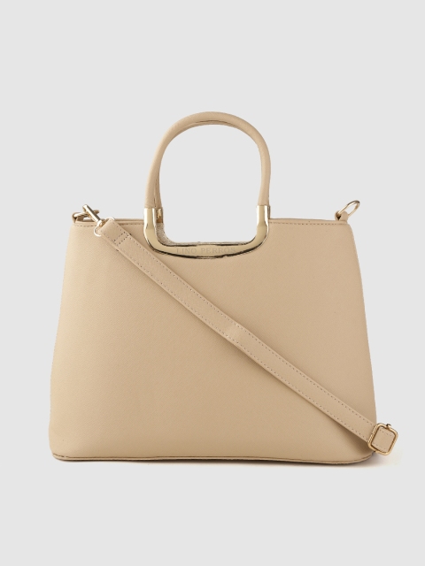 

Lino Perros Beige Solid Handheld Bag