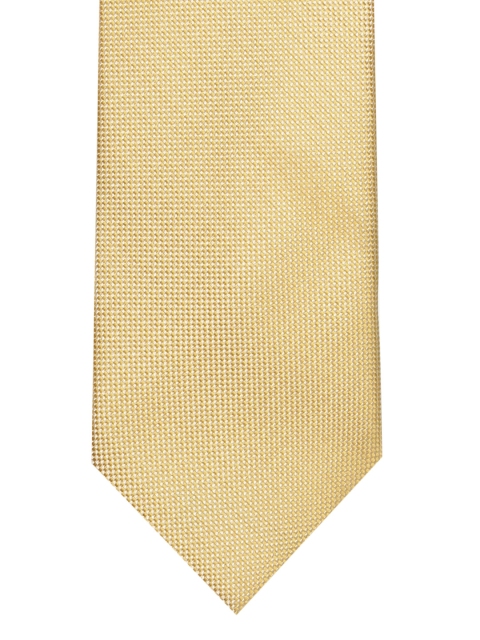 

Lino Perros Yellow Solid Broad Tie