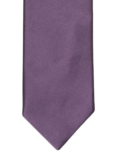 

Lino Perros Aubergine Solid Broad Tie, Purple
