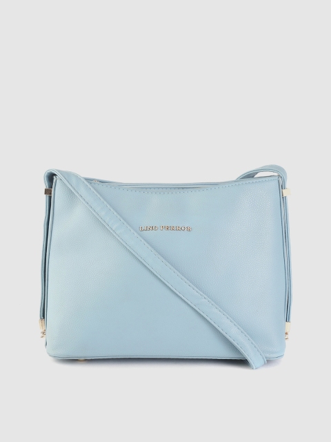 

Lino Perros Blue Solid Sling Bag