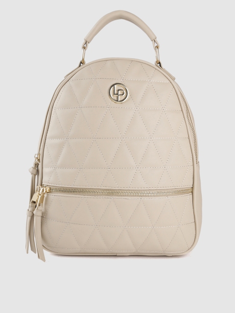 

Lino Perros Women Beige Solid Backpack