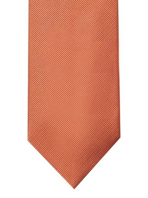 

Lino Perros Rust Orange Solid Broad Tie