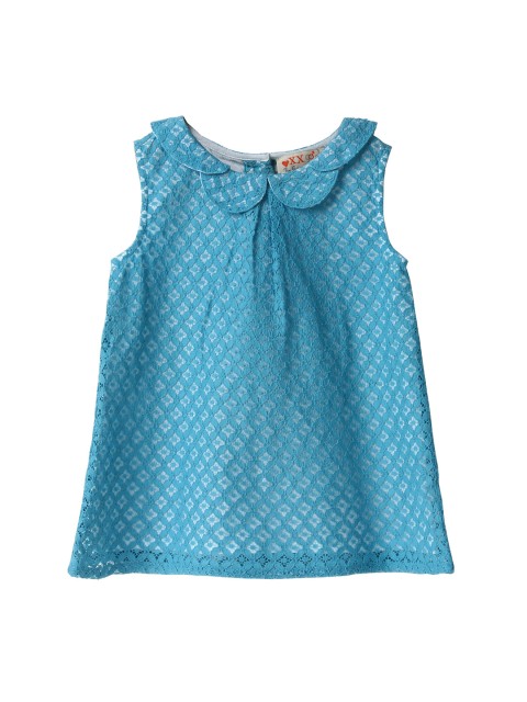 

XnY Girls Blue Lace A-Line Top