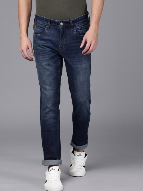 

WROGN Men Blue Slim Fit Mid-Rise Clean Look Jeans