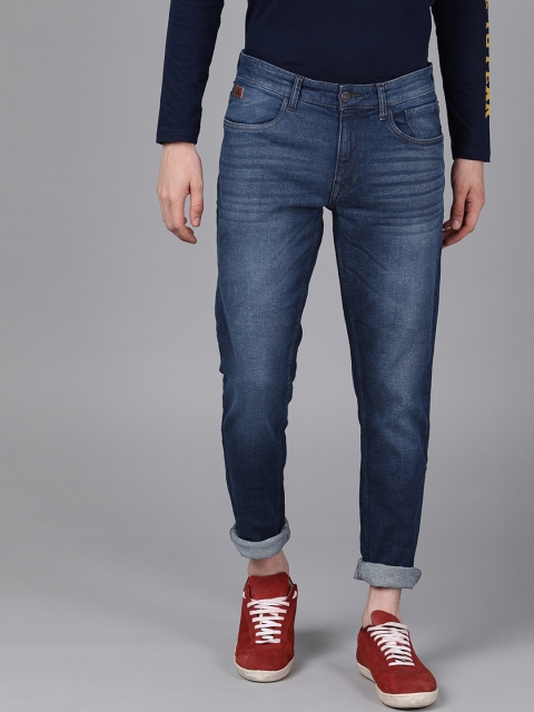 

WROGN Men Blue Slim Fit Mid-Rise Clean Look Stretchable Jeans