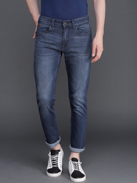 

WROGN Men Blue Slim Fit Mid-Rise Clean Look Stretchable Jeans