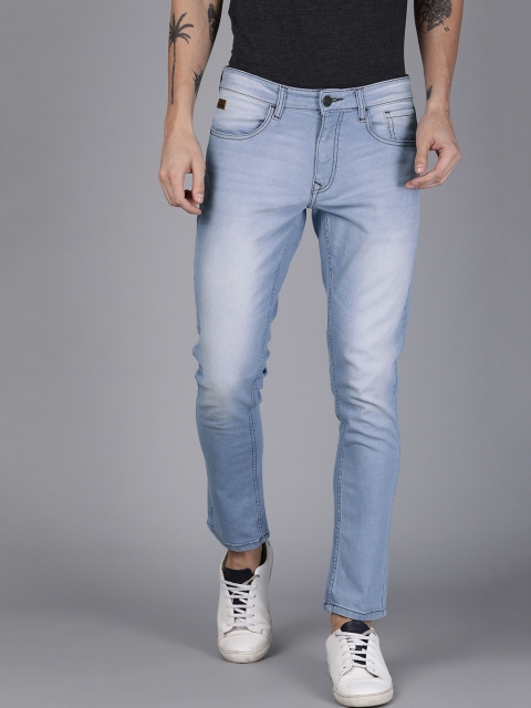 

WROGN Men Blue Slim Fit Mid-Rise Clean Look Stretchable Jeans