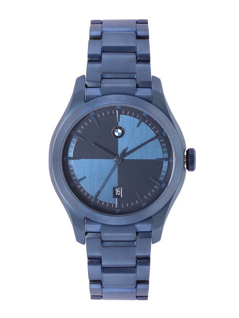 

BMW Men Navy Blue Bracelet Style Matte Finish Straps Analogue Watch BMW6006