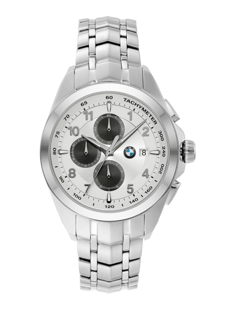 

BMW Men Silver-Toned & Black Chronograph Watch 8004
