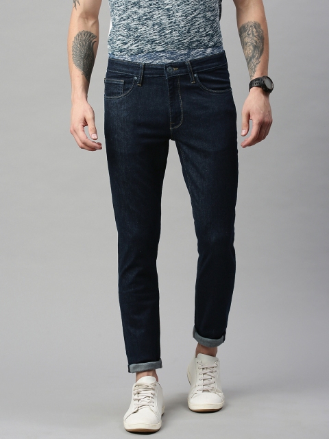 

Jack & Jones Men Navy Blue Glenn Slim Fit Low-Rise Stretchable Jeans