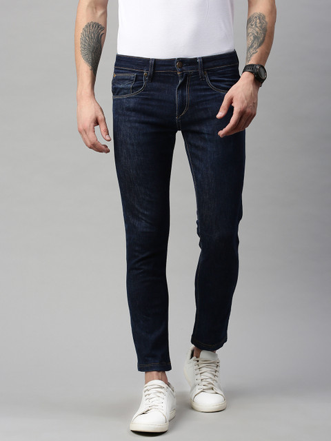 

Jack & Jones Men Blue GLENN Slim Fit Low-Rise Stretchable Jeans