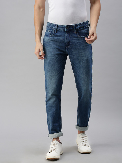 

Jack & Jones Men Blue Glenn Slim Fit Low-Rise Light Fade Stretchable Jeans