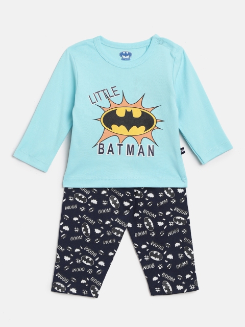 

Moms Love Boys Blue Batman Print T-shirt with Pyjamas