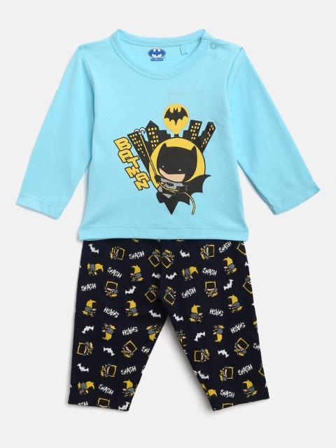 

Moms Love Boys Blue Batman Print T-shirt with Pyjamas