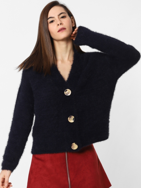 

ONLY Women Navy Blue Solid Sweater