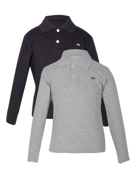 

GKIDZ Boys Pack of 2 Polo T-shirts, Grey