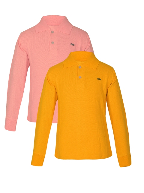 

GKIDZ Boys Pack of 2 Polo T-shirts, Yellow