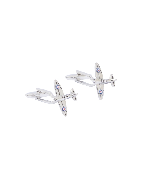 

shaze Silver-Toned Quirky Cufflinks