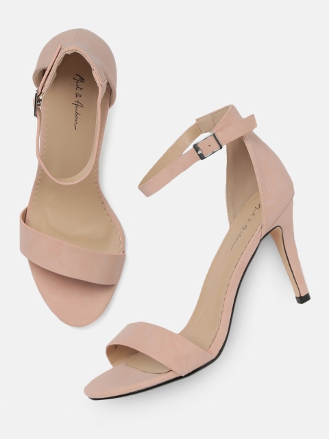 

Mast & Harbour Women Pink Solid Sandals