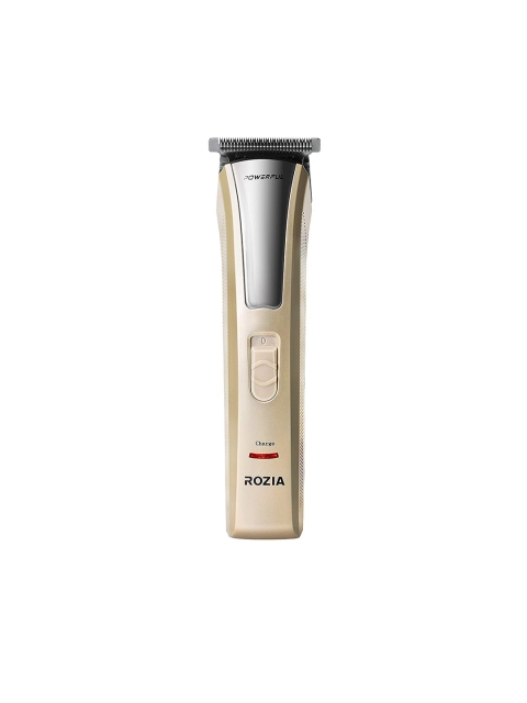 

Rozia Men Rechargeable Hair Trimmer With 4 Adjustable Combs HQ228, Gold