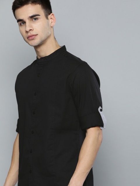 

Harvard Men Black Regular Fit Solid Casual Shirt