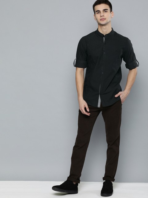 

Harvard Men Black Regular Fit Solid Casual Shirt