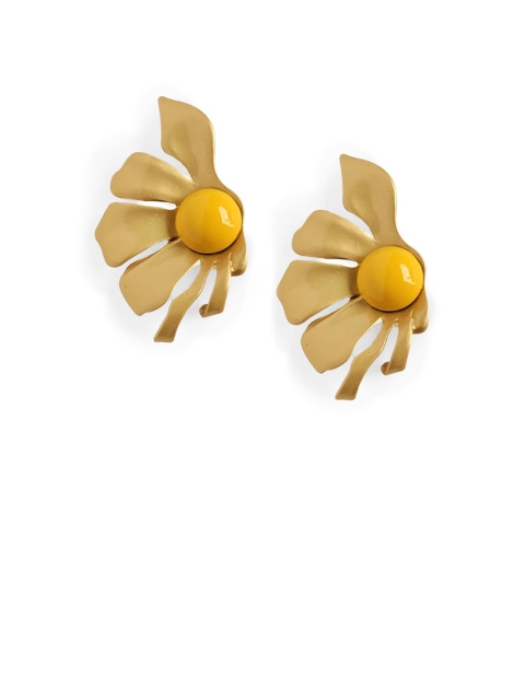 

Foxy Sperks Gold-Plated Floral Studs
