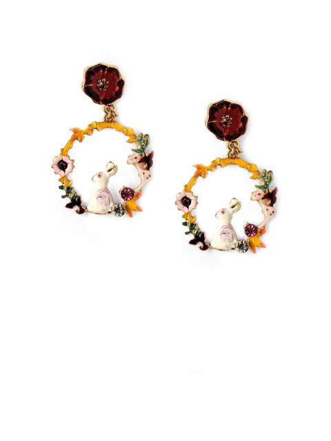 

Foxy Sperks Multicoloured Contemporary Drop Earrings, Multi